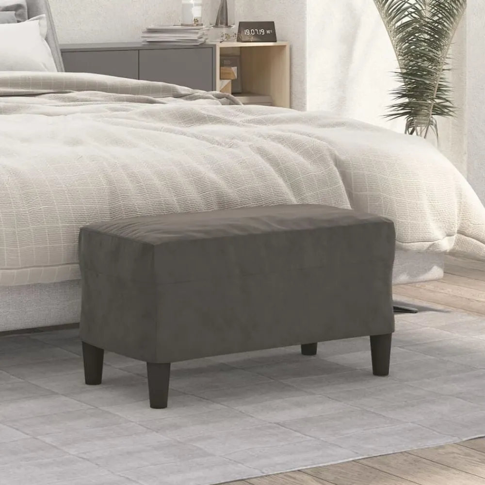 Bankje 70x35x41 cm fluweel>vidaXL Outlet