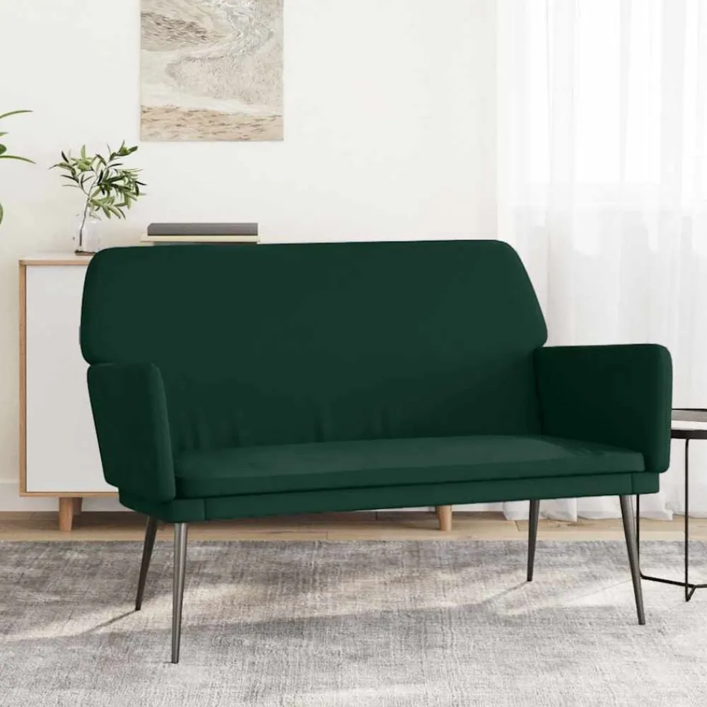 Bankje 108x79x79 cm fluweel>vidaXL New