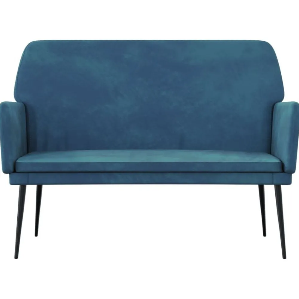 Bankjes*vidaXL Bankje 108x79x79 cm fluweel Blauw