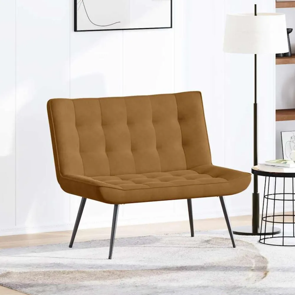 Bankjes*vidaXL Bankje 110x74x84 cm fluweel Bruin