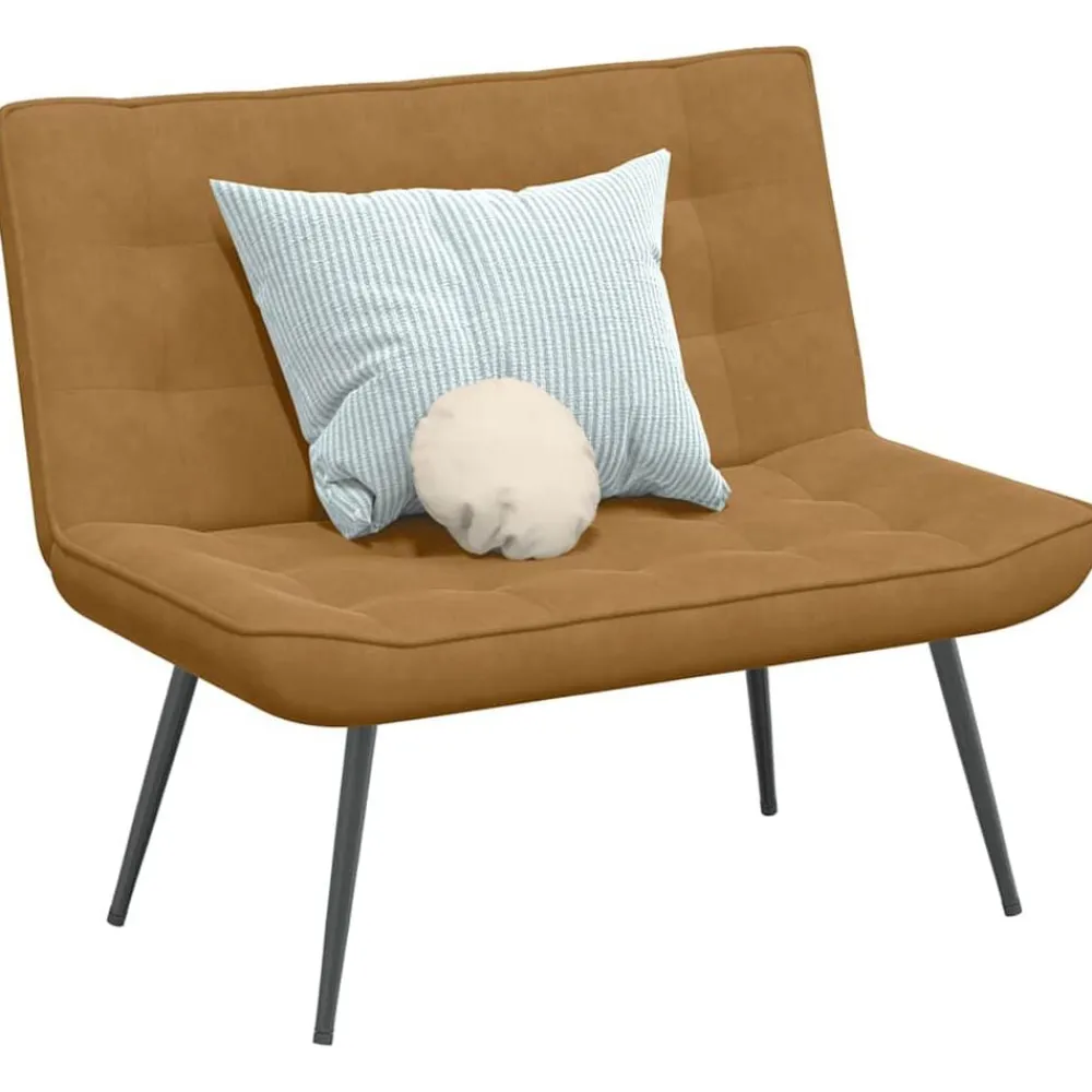 Bankjes*vidaXL Bankje 110x74x84 cm fluweel Bruin