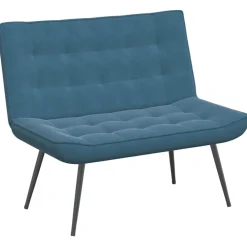 Bankjes*vidaXL Bankje 110x74x84 cm fluweel Blauw