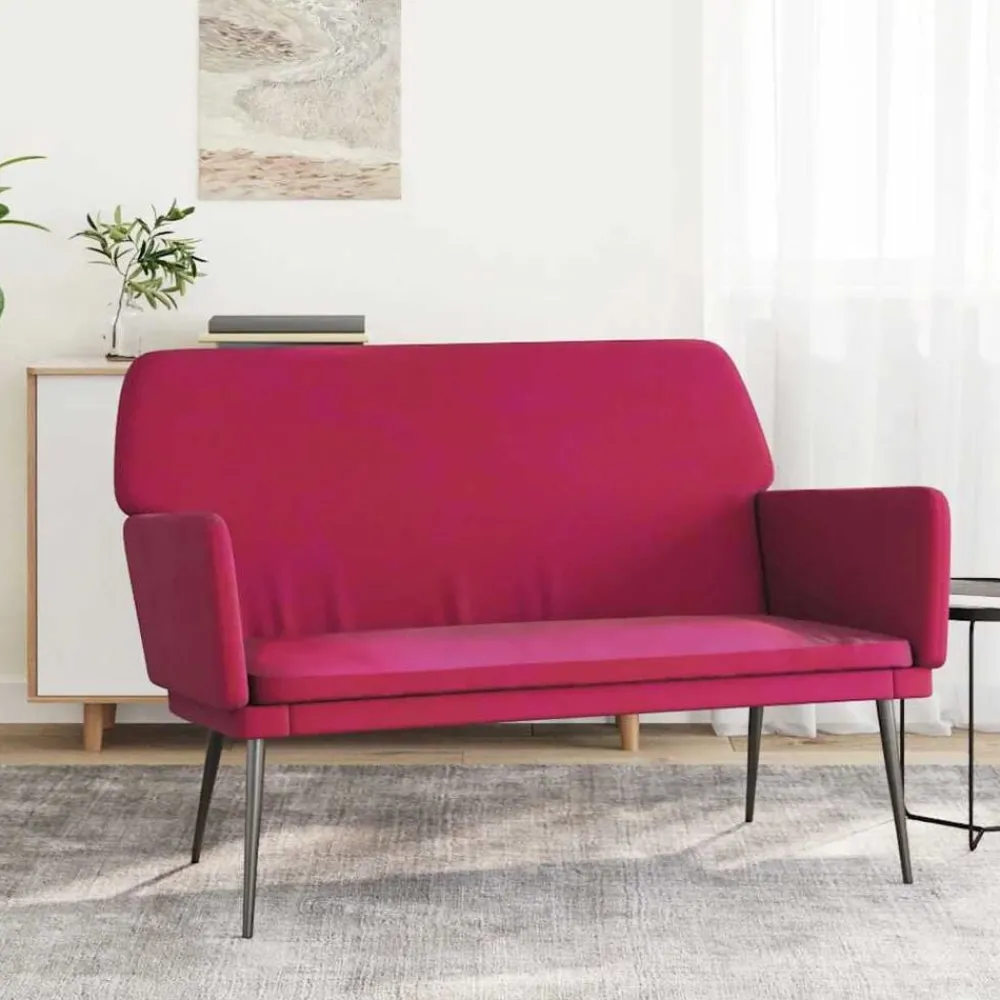 Bankje 108x79x79 cm fluweel>vidaXL