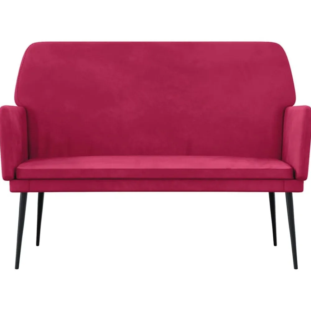 Bankje 108x79x79 cm fluweel>vidaXL