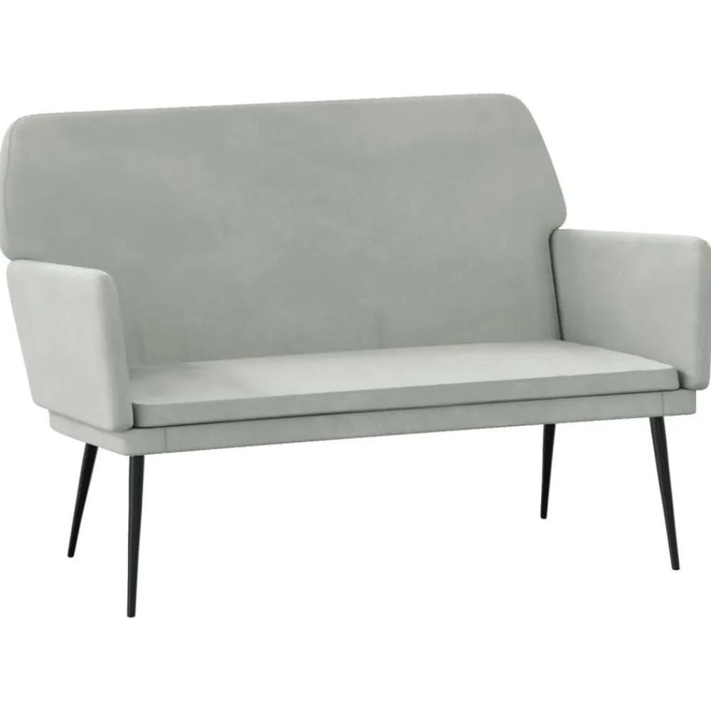 Bankje 108x79x79 cm fluweel>vidaXL Outlet
