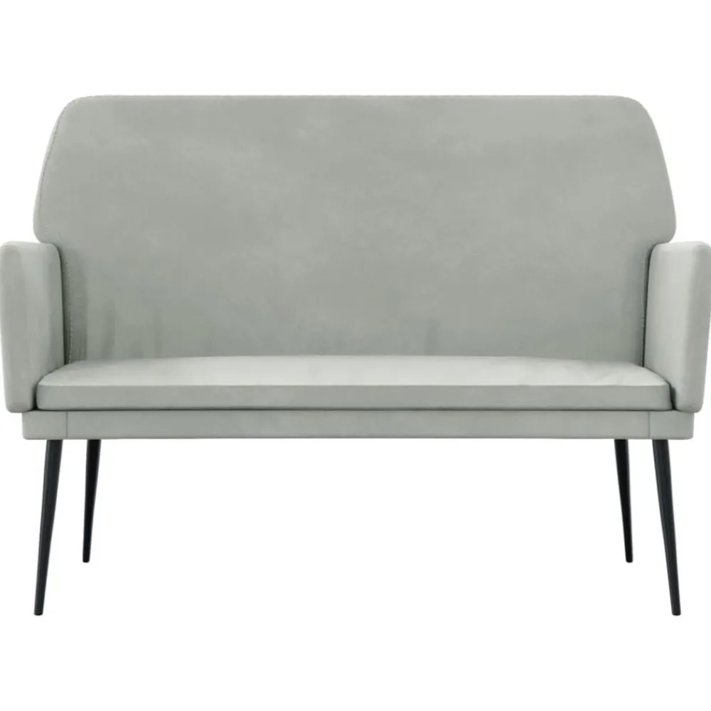 Bankje 108x79x79 cm fluweel>vidaXL Outlet