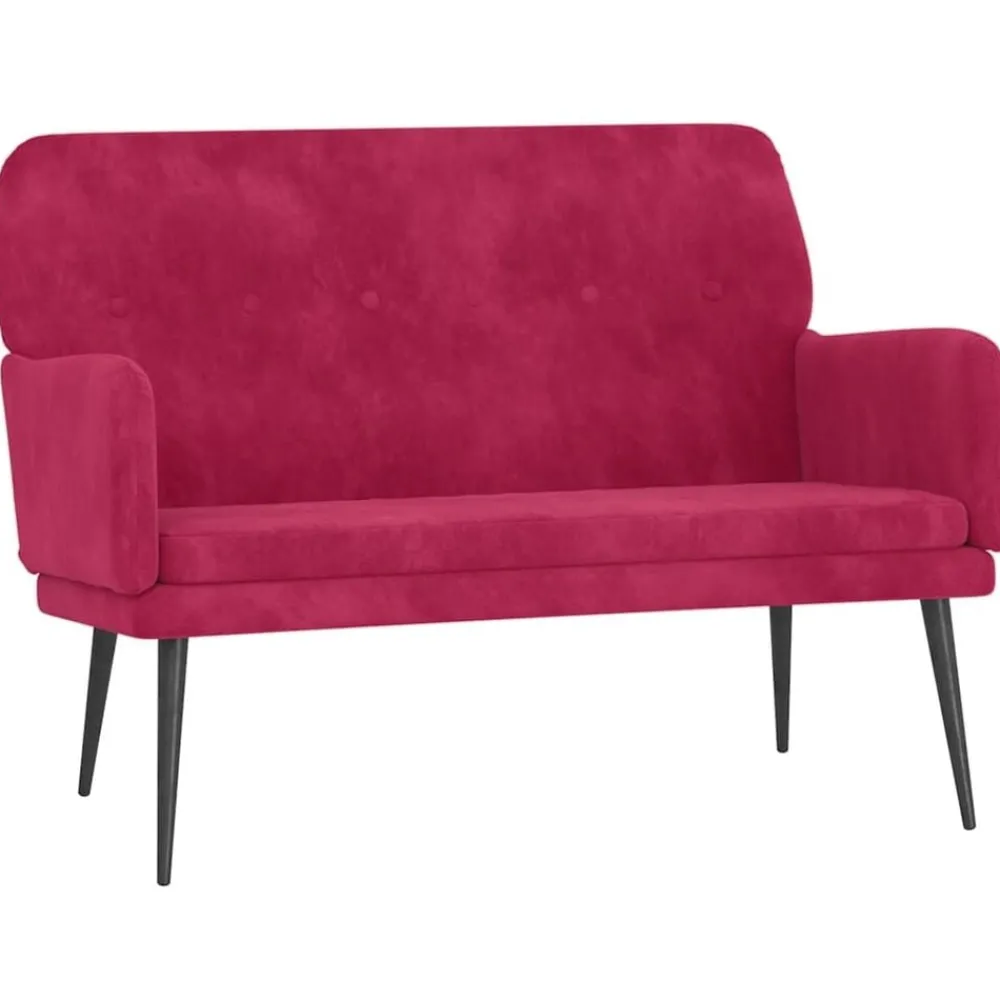 Bankje 108x79x79 cm fluweel>vidaXL Online