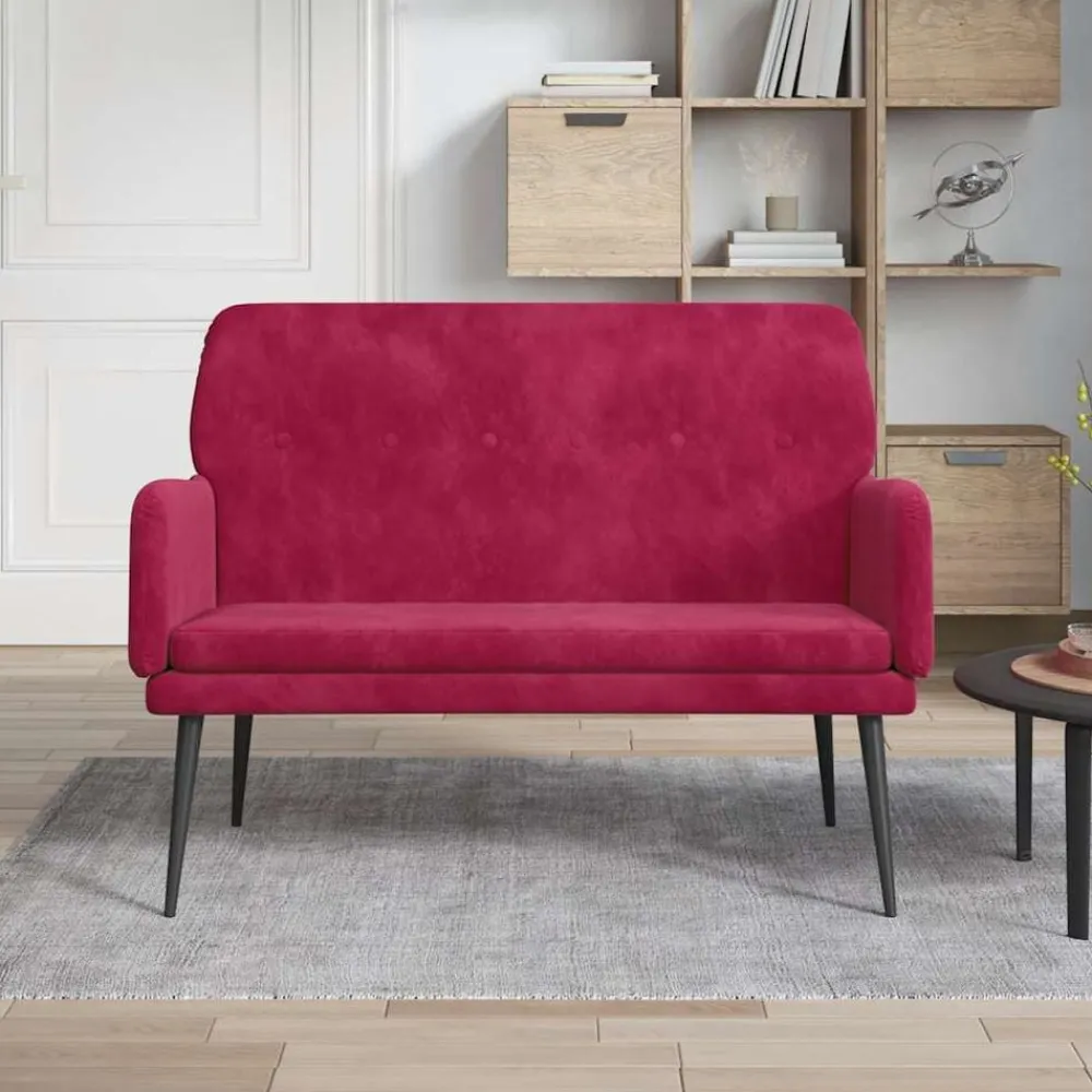 Bankje 108x79x79 cm fluweel>vidaXL Online