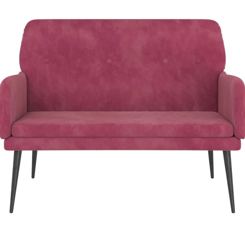 Bankje 108x79x79 cm fluweel>vidaXL Online