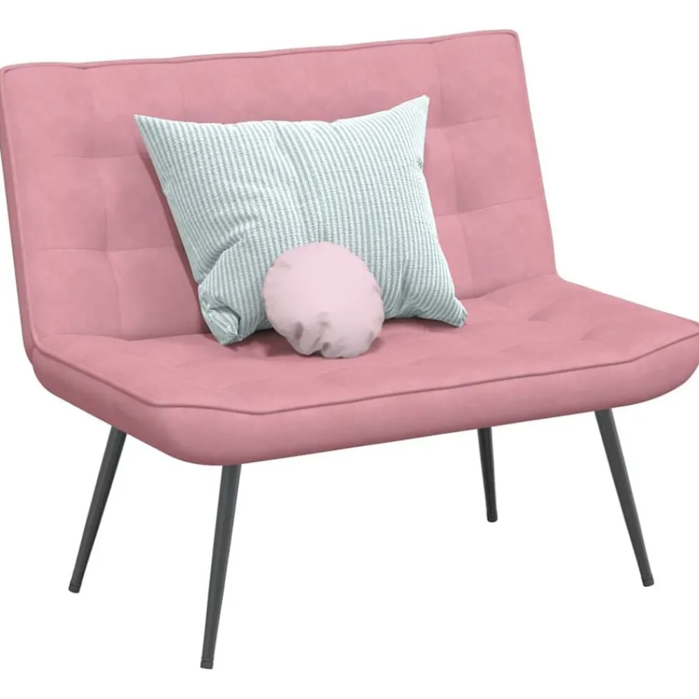 Bankjes*vidaXL Bankje 110x74x84 cm fluweel Roze