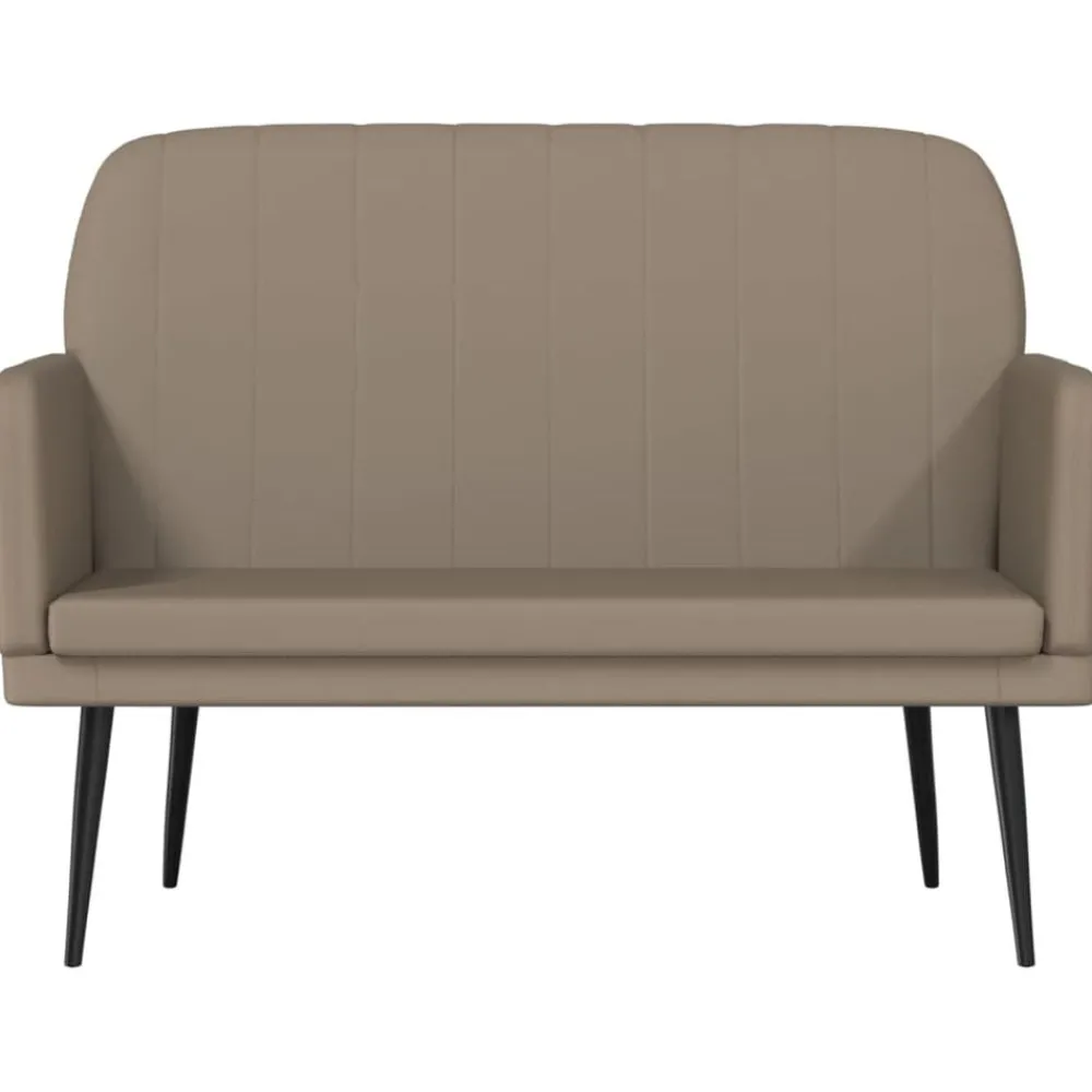 Bankjes*vidaXL Bankje 107x80x81 cm kunstleer kleurig Cappuccino