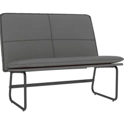 Bankjes*vidaXL Bankje 100x75x76 cm kunstleer Grijs