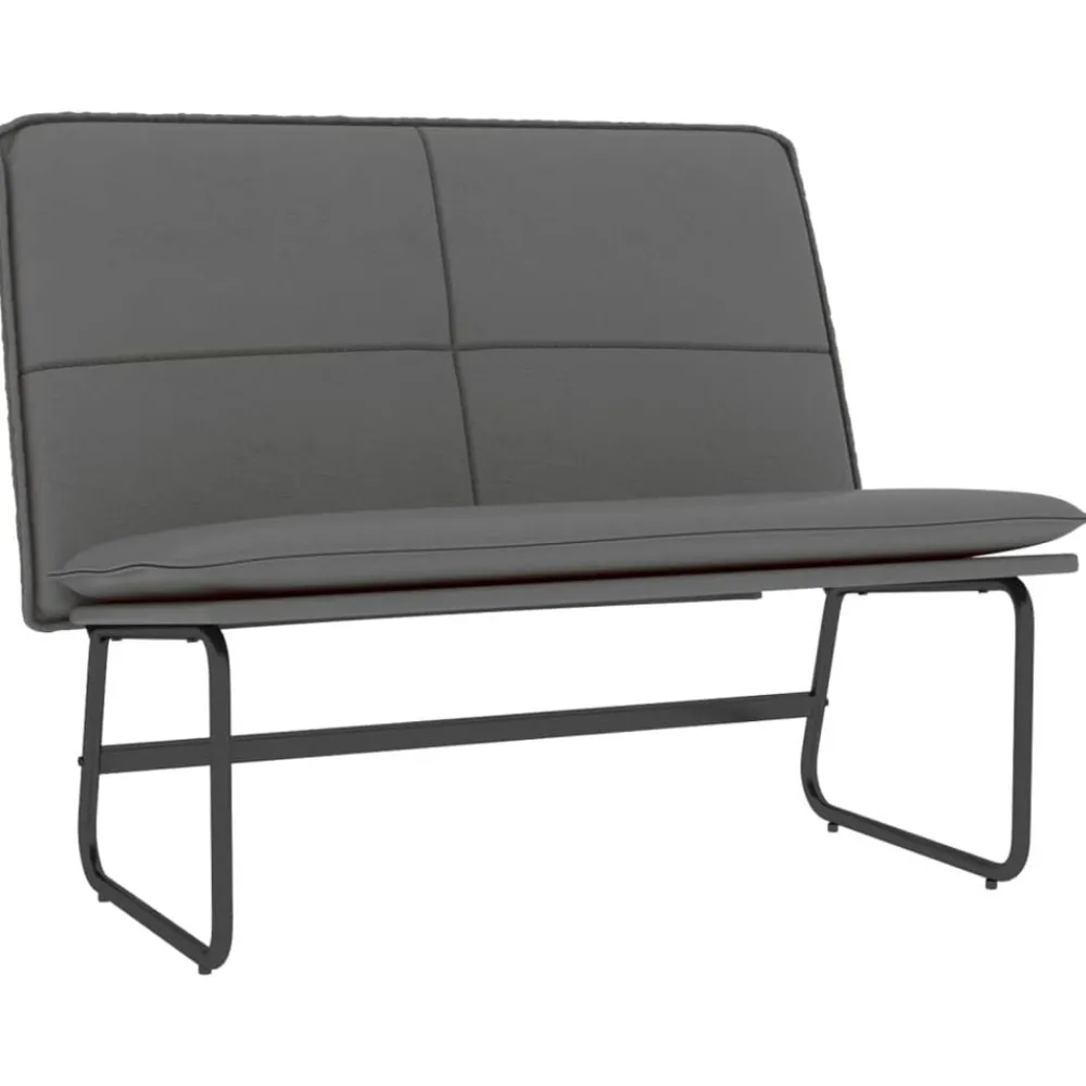 Bankjes*vidaXL Bankje 100x75x76 cm kunstleer Grijs