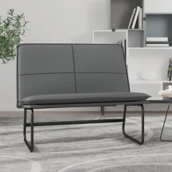 Bankjes*vidaXL Bankje 100x75x76 cm kunstleer Grijs