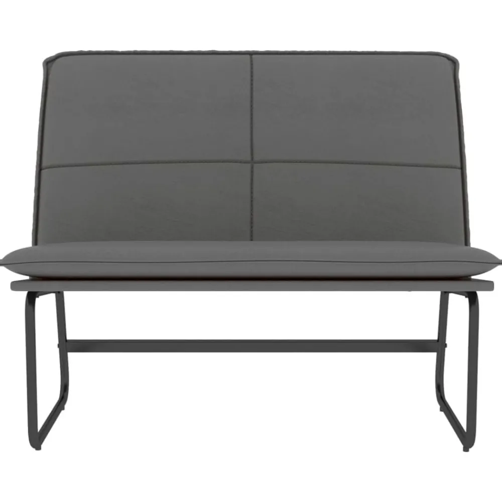 Bankjes*vidaXL Bankje 100x75x76 cm kunstleer Grijs