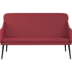 Bankjes*vidaXL Bankje 110x76x80 cm kunstleer Wijnrood