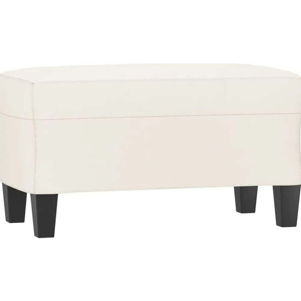Bankjes*vidaXL Bankje 70x35x41 cm kunstleer crèmekleurig crème