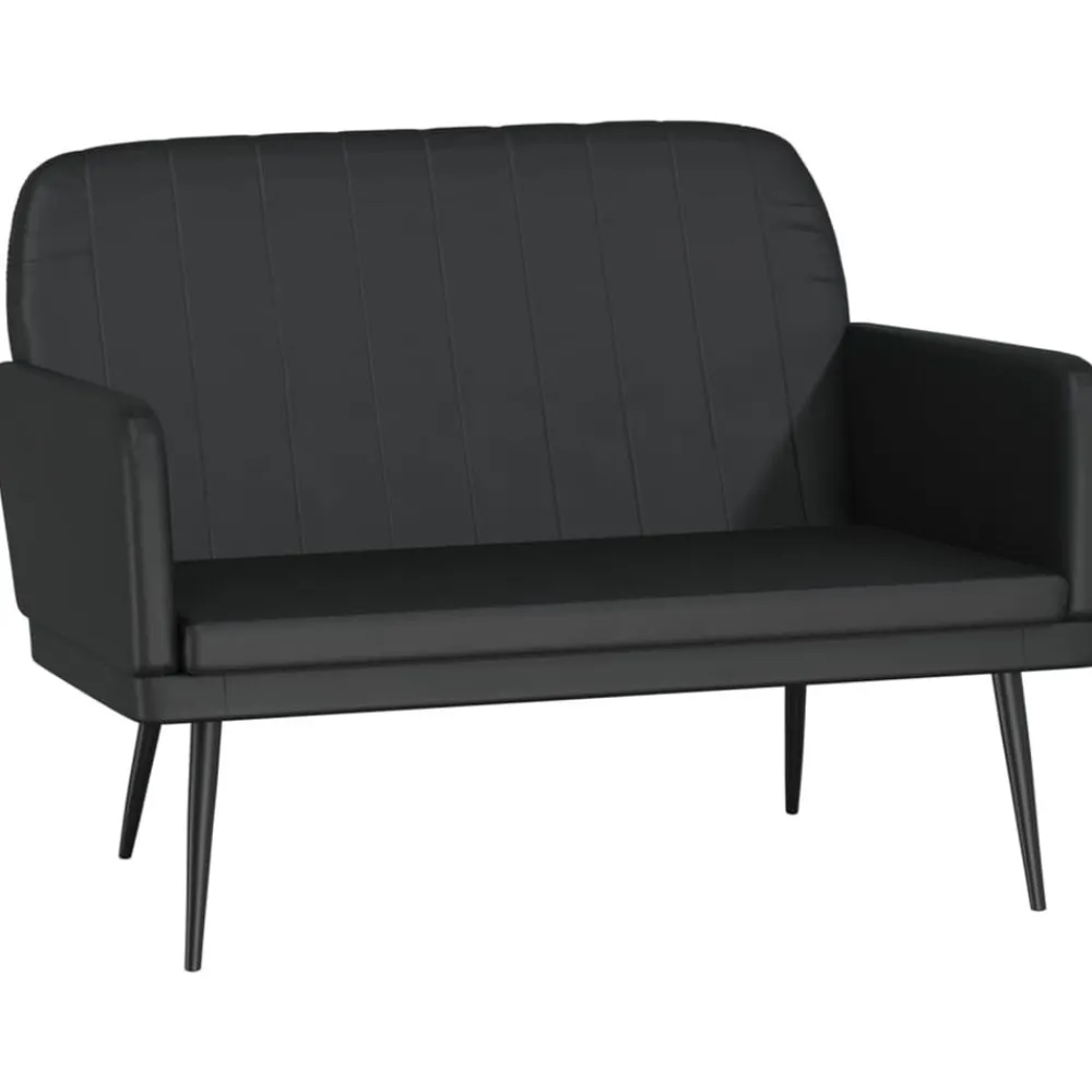 Bankjes*vidaXL Bankje 107x80x81 cm kunstleer Zwart