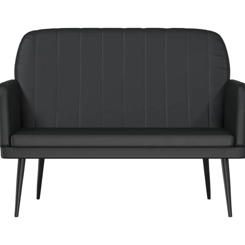 Bankjes*vidaXL Bankje 107x80x81 cm kunstleer Zwart