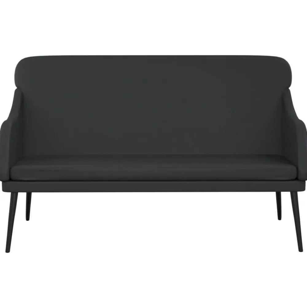 Bankjes*vidaXL Bankje 110x76x80 cm kunstleer Zwart