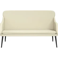 Bankjes*vidaXL Bankje 110x76x80 cm kunstleer crèmekleurig crème