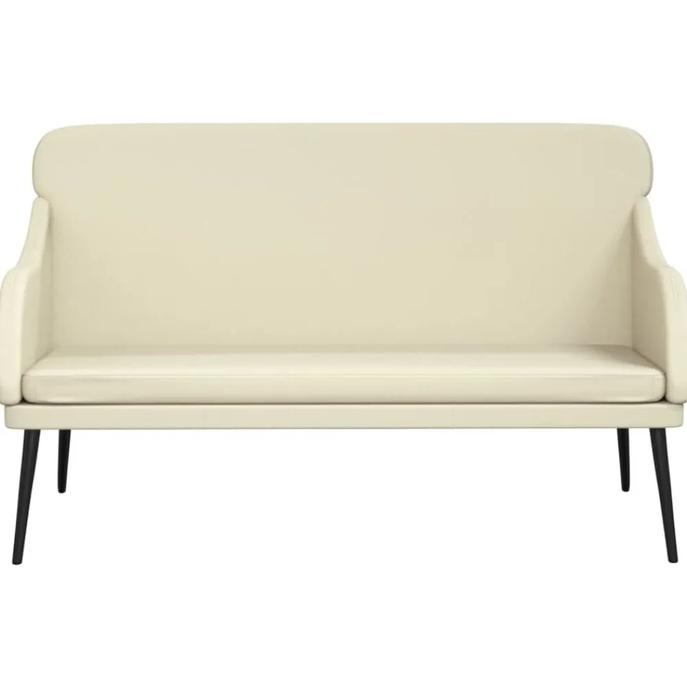 Bankjes*vidaXL Bankje 110x76x80 cm kunstleer crèmekleurig crème
