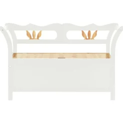Bankje 107x45x75,5 cm massief vurenhout wit><noscript><img width=
