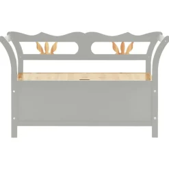 Bankjes*vidaXL Bankje 107x45x75,5 cm massief vurenhout Grijs