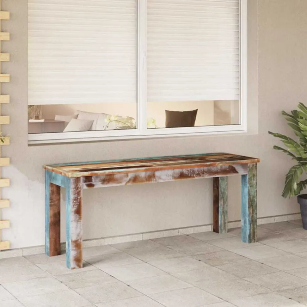 Bankjes*vidaXL Bankje 110x35x45 cm massief gerecycled hout