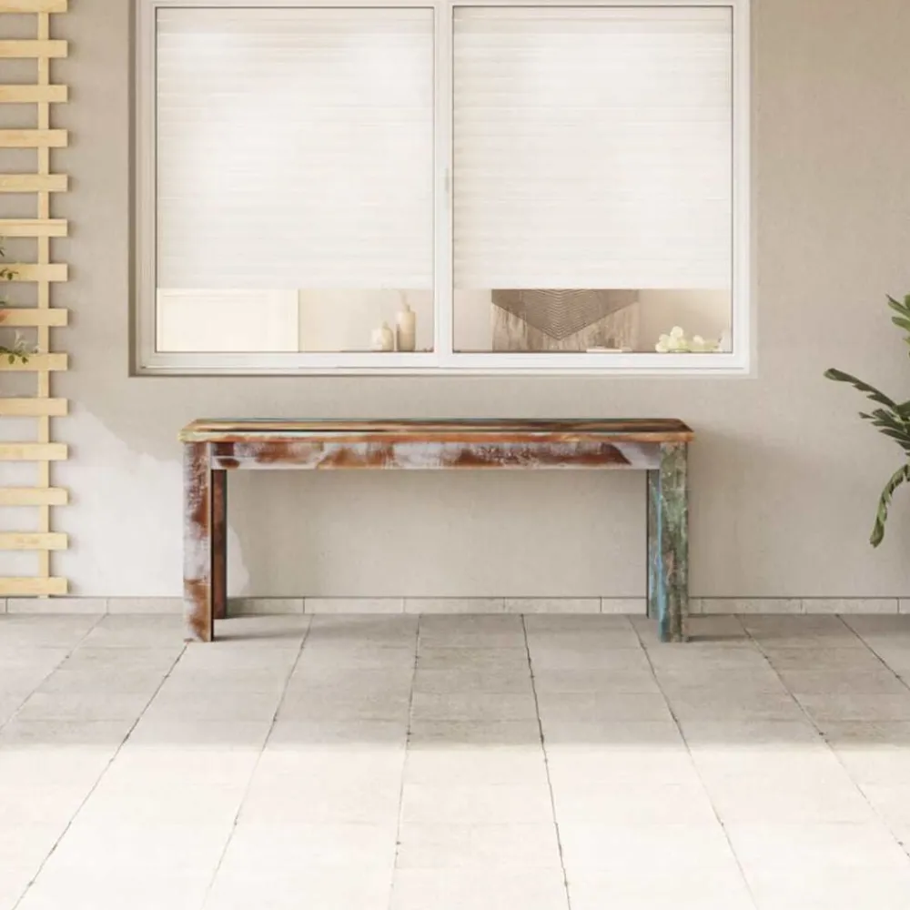 Bankjes*vidaXL Bankje 110x35x45 cm massief gerecycled hout