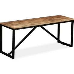 Bankjes*vidaXL Bankje 110x35x45 cm massief mangohout Bruin