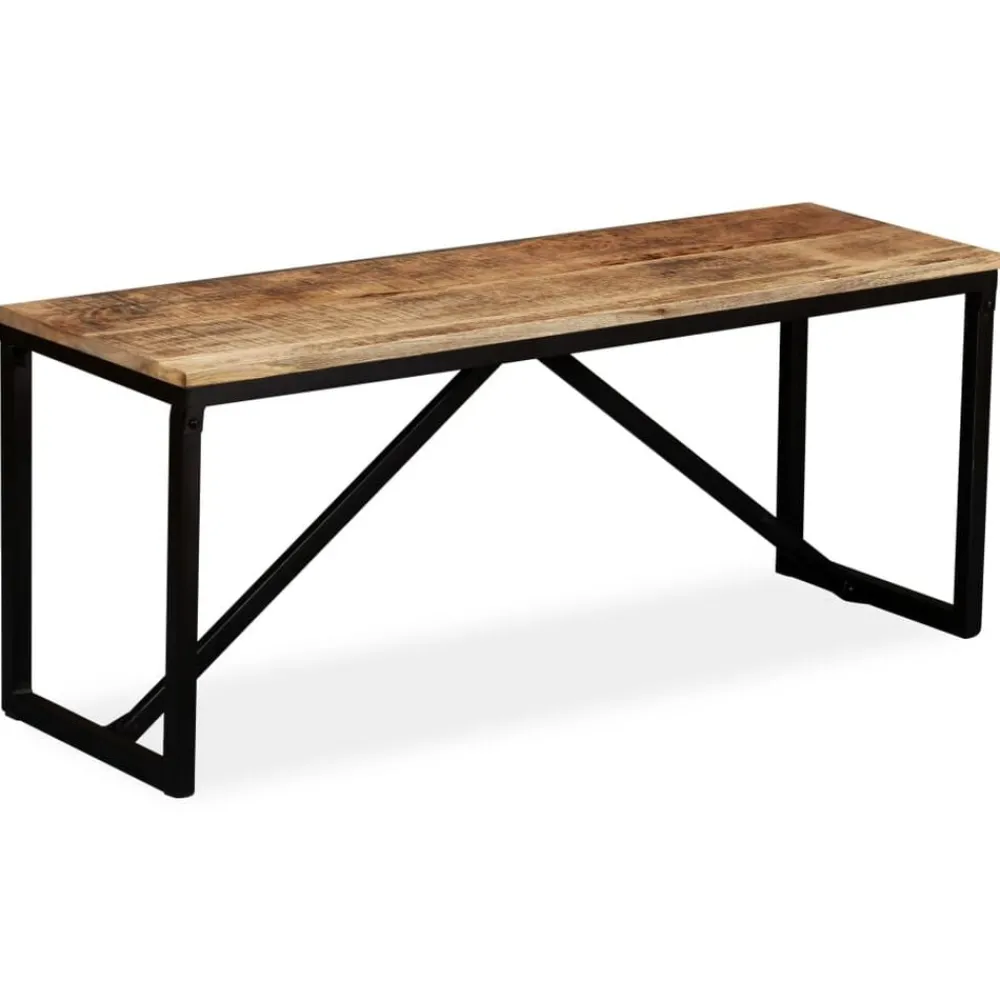 Bankjes*vidaXL Bankje 110x35x45 cm massief mangohout Bruin
