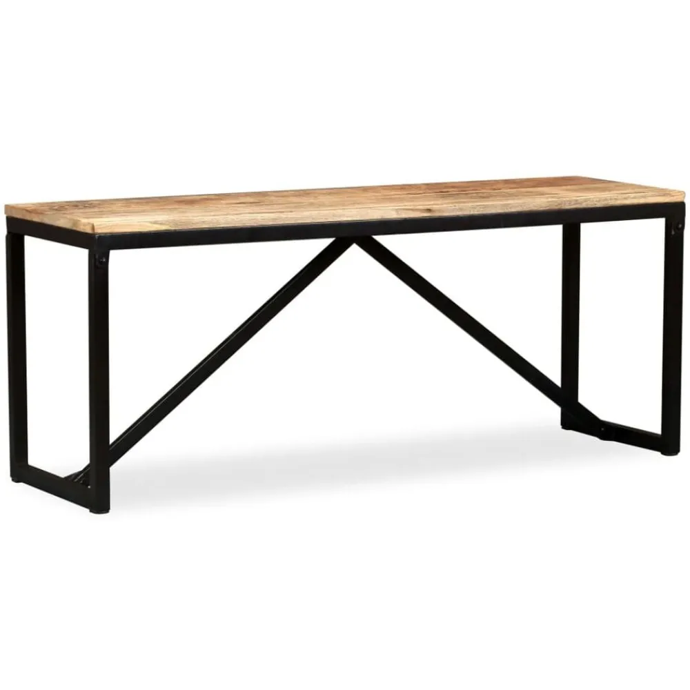 Bankjes*vidaXL Bankje 110x35x45 cm massief mangohout Bruin