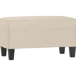 Bankjes*vidaXL Bankje 70x35x41 cm microvezelstof crème crème