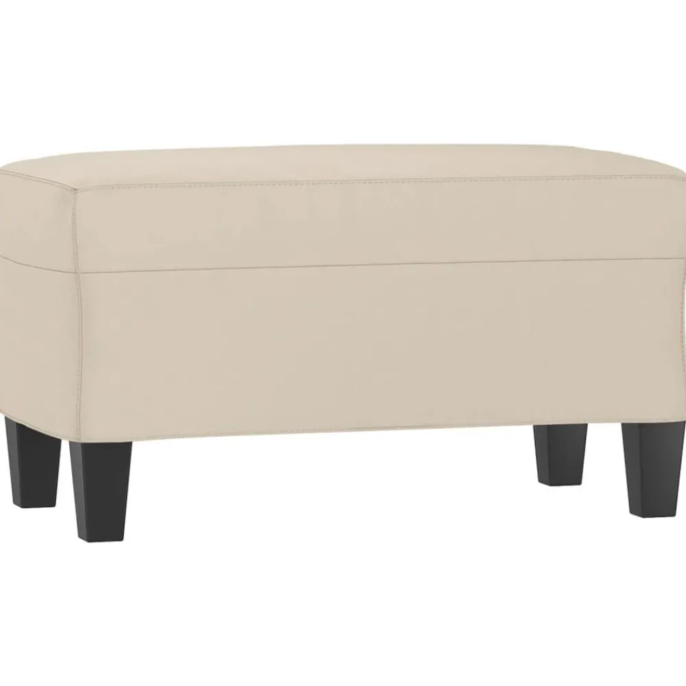 Bankjes*vidaXL Bankje 70x35x41 cm microvezelstof crème crème