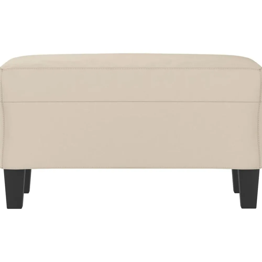 Bankjes*vidaXL Bankje 70x35x41 cm microvezelstof crème crème