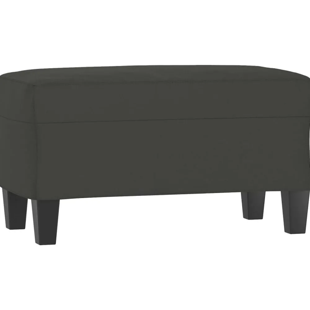 Bankjes*vidaXL Bankje 70x35x41 cm microvezelstof Donkergrijs