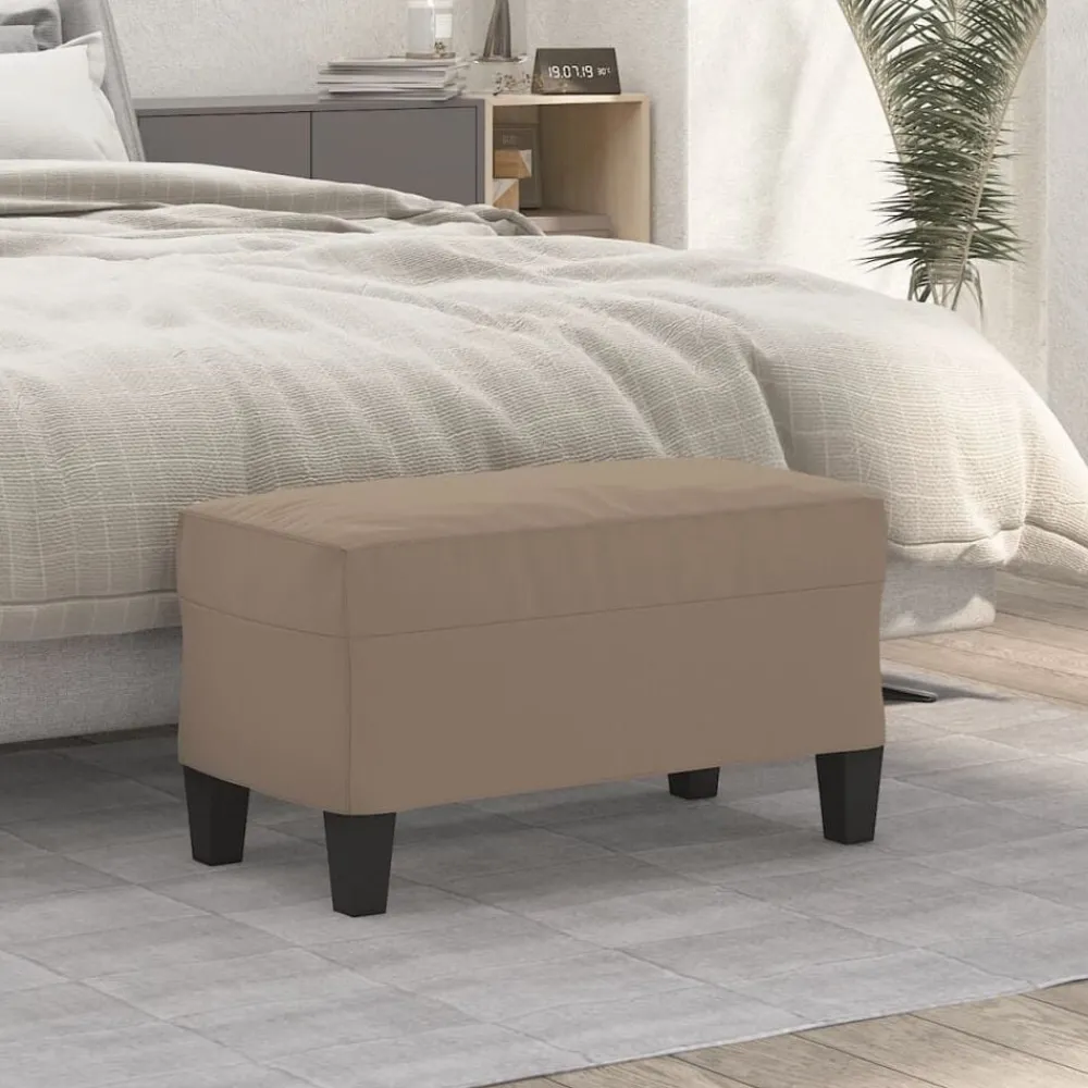 Bankjes*vidaXL Bankje 70x35x41 cm microvezelstof Taupe