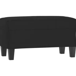 Bankjes*vidaXL Bankje 70x35x41 cm microvezelstof Zwart