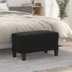 Bankjes*vidaXL Bankje 70x35x41 cm microvezelstof Zwart