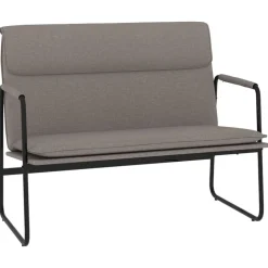 Bankjes*vidaXL Bankje 100x64x80 cm stof Taupe