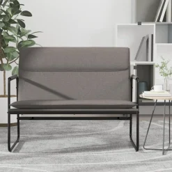 Bankjes*vidaXL Bankje 100x64x80 cm stof Taupe