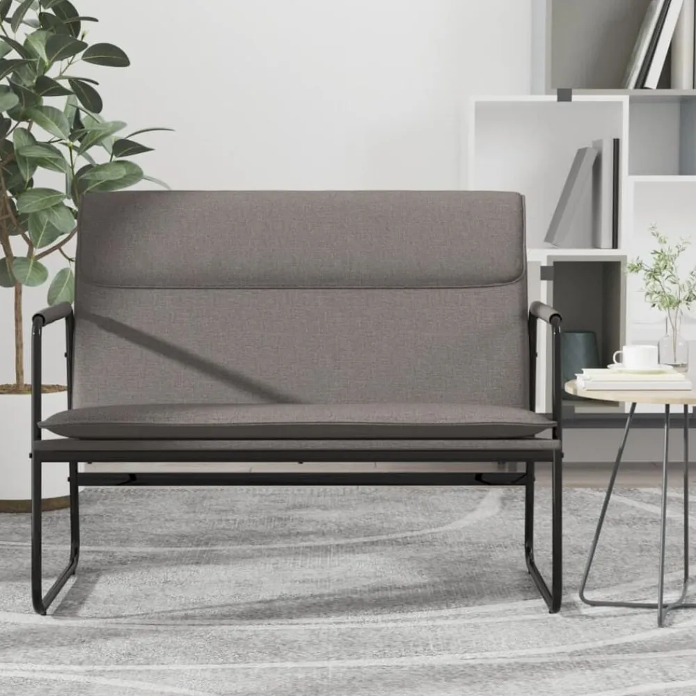 Bankjes*vidaXL Bankje 100x64x80 cm stof Taupe
