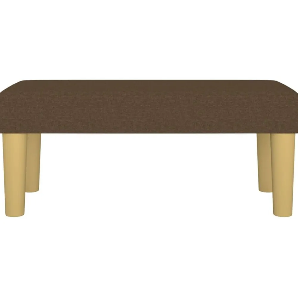 Bankje 70x30x30 cm stof bruin>vidaXL Best