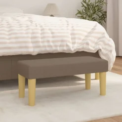 Bankjes*vidaXL Bankje 70x30x30 cm stof Taupe