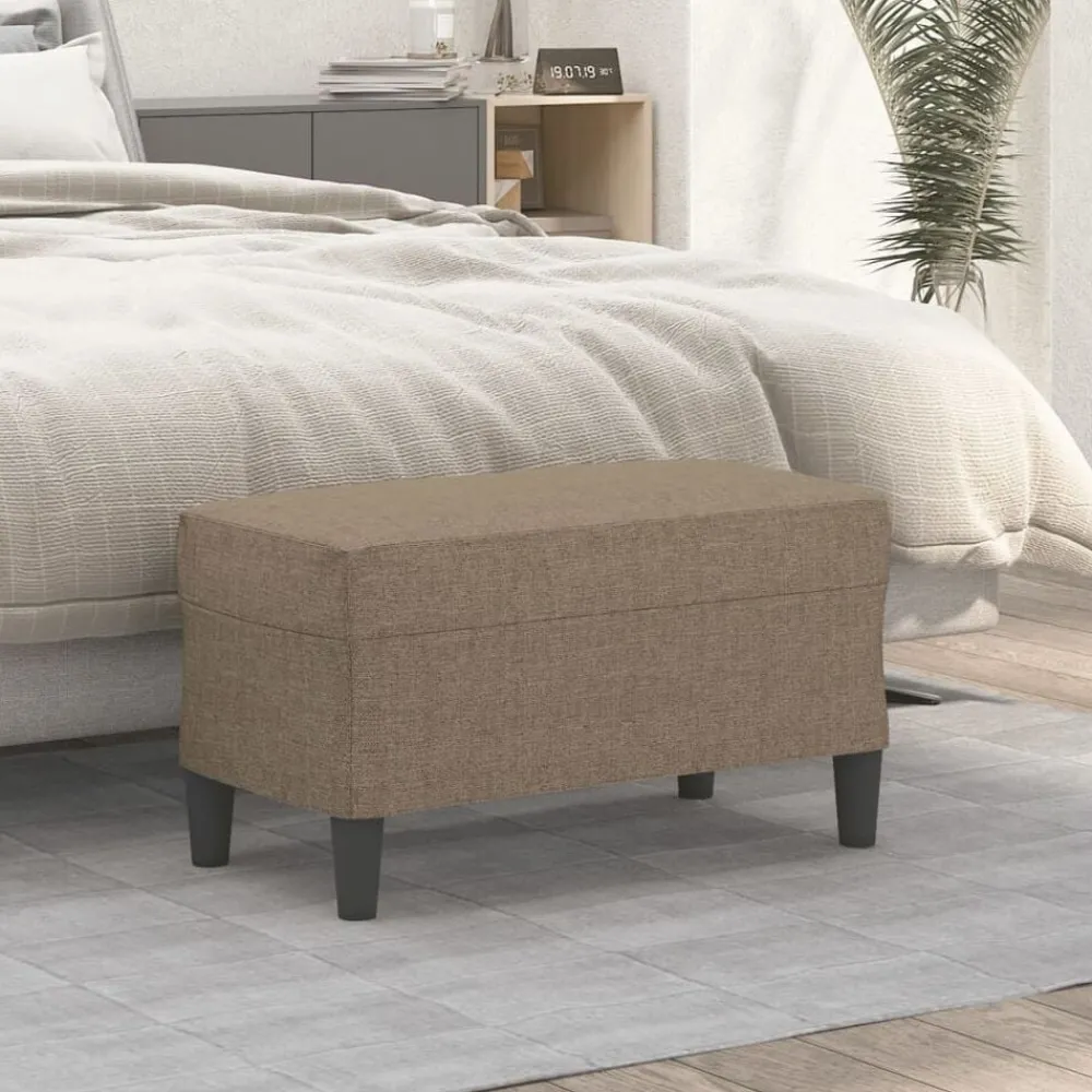 Bankjes*vidaXL Bankje 70x35x41 cm stof Taupe