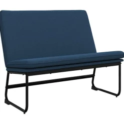 Bankjes*vidaXL Bankje 100x75x76 cm stof Blauw