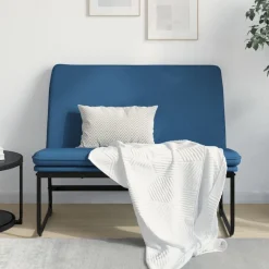 Bankjes*vidaXL Bankje 100x75x76 cm stof Blauw