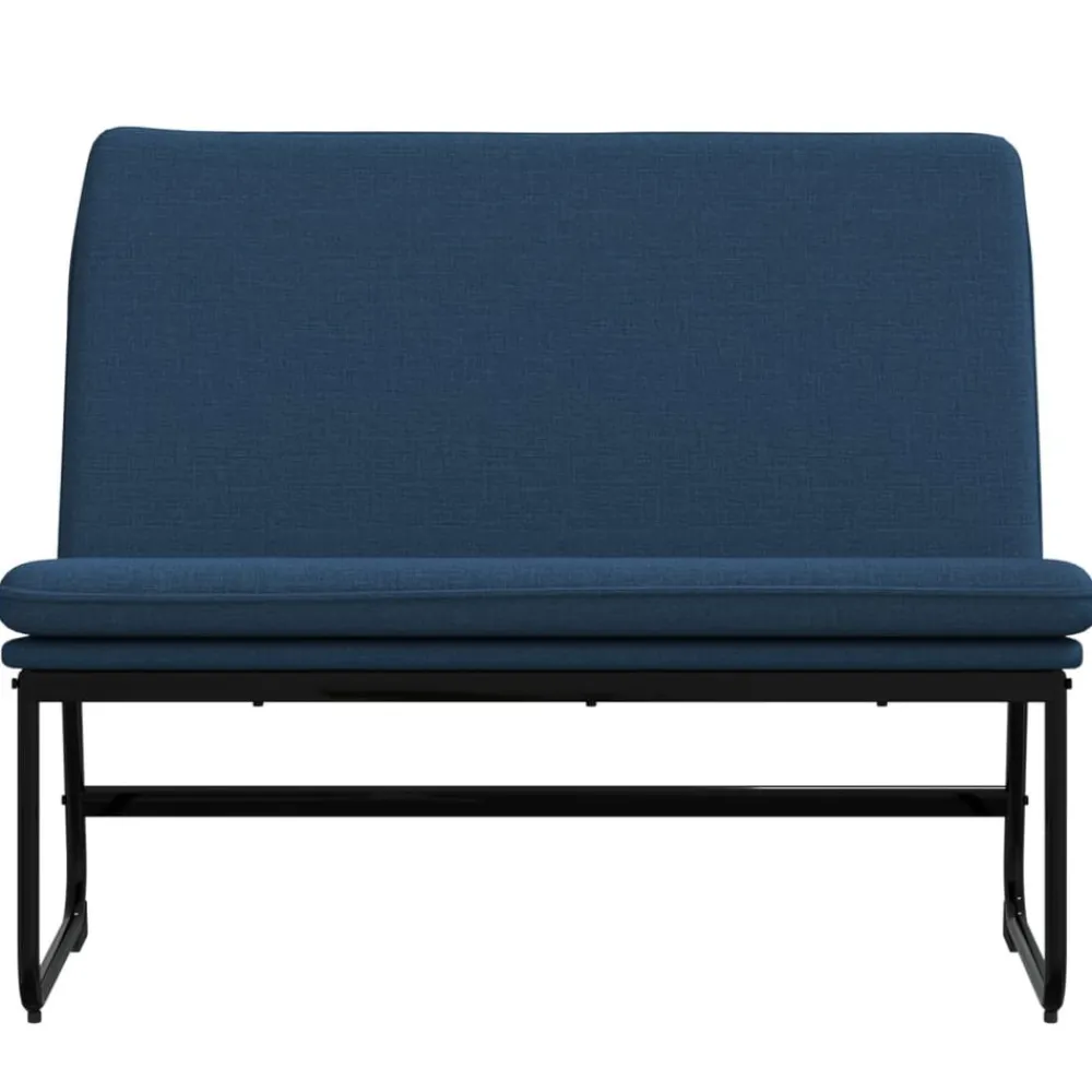 Bankjes*vidaXL Bankje 100x75x76 cm stof Blauw