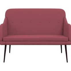 Bankjes*vidaXL Bankje 110x76x80 cm stof Wijnrood